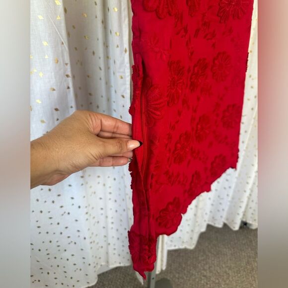 Talbots 100% Cotton Embroidered Floral Appliqué Scallop Hem Shell Lined Top M - Picture 5 of 8